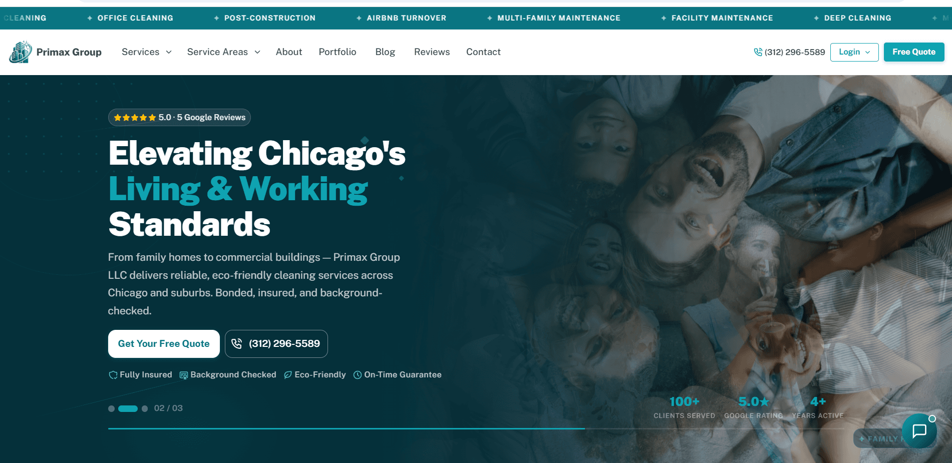 Screenshot of Primax Group LLC